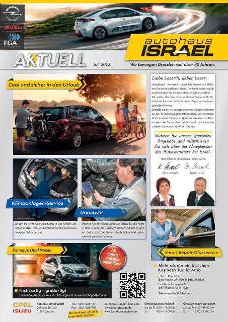 Sofort- Ölwechsel - Autohaus Israel GmbH