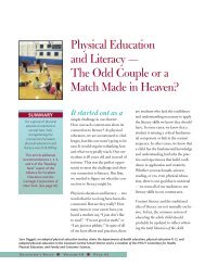 Physical Education and Literacy â The Odd Couple or a ... - NYSUT