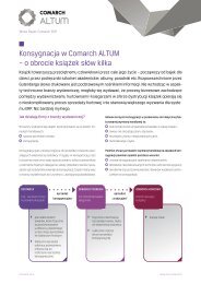 Konsygnacja w Comarch ALTUM â o obrocie ksiÄÅ¼ek sÅÃ³w kilka