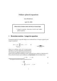 2 Fokker-Planck equation