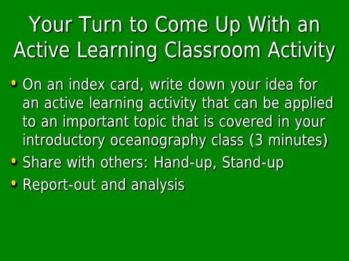 Developing Interactive Lectures Using Active ... - Palomar College