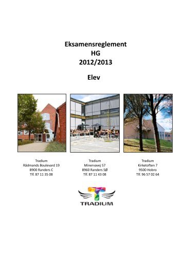 Eksamensreglement for elever - Tradium