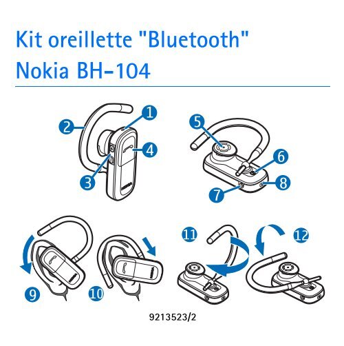 Kit oreillette "Bluetooth" Nokia BH-104 - Sears Connect