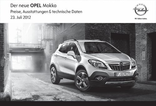 Preisliste Opel Mokka