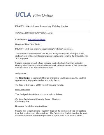 Ucla online resume writing workshop