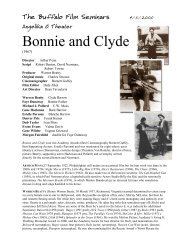 Bonnie and Clyde - University at Buffalo