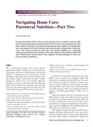 Navigating Home Care: Parenteral Nutrition—Part Two