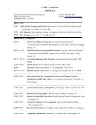 Adam Klaus - Integrated Ocean Drilling Program - Texas A&M ...