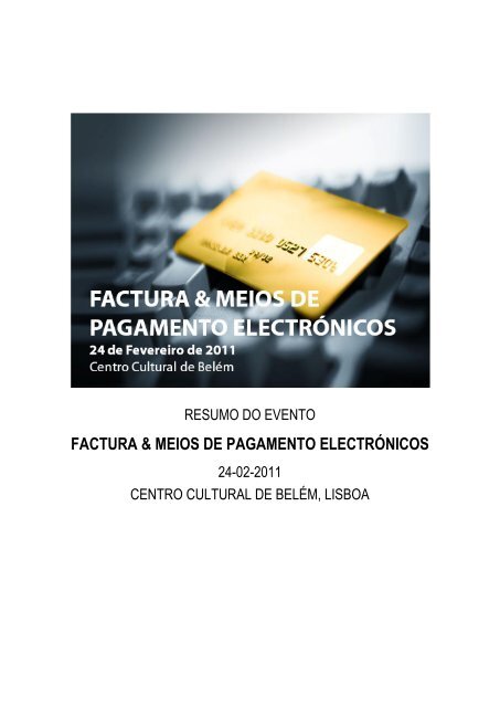 factura & meios de pagamento electrónicos - IDC Portugal