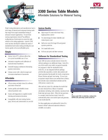 3300 Series Table Models - Labsys