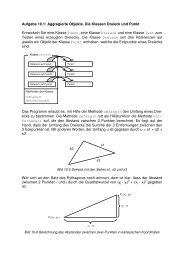 Aufgabe 10.1: Aggregierte Objekte. Die Klassen Dreieck und Punkt ...