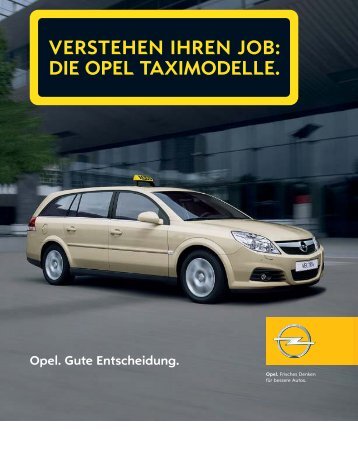 verstehen ihren job: die opel taximodelle. - Opel-Team-Niedersachsen