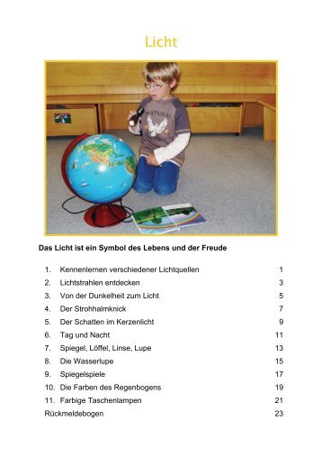 Das Licht ist ein Symbol des Lebens und der  Freude 1 - Kindernet