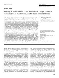 Efficacy of desloratadine in the treatment of allergic rhinitis: a ... - Rima