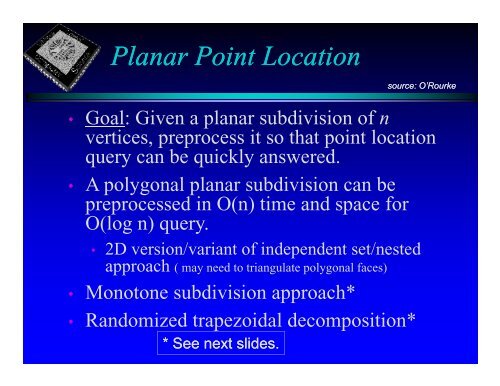 O'Rourke Chapter 7: Search & Intersection in PDF - Computer Science