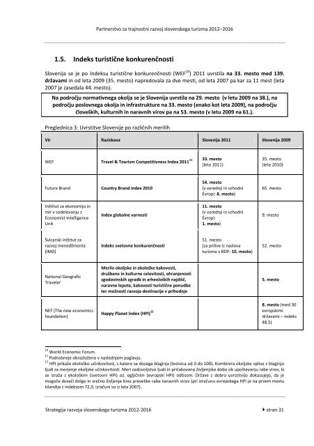 Strategija razvoja slovenskega turizma 2012-2016 - Ministrstvo za ...