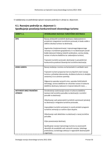 Strategija razvoja slovenskega turizma 2012-2016 - Ministrstvo za ...