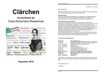Dezember 2010 - Clara-Schumann-Realschule
