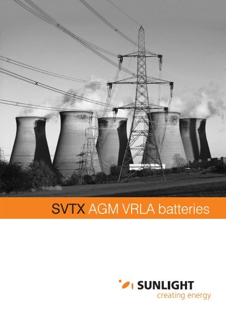 SVTX AGM VRLA batteries - Celectric