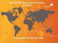 Presentation - 2009 Mining Resources Convention ... - Heemskirk