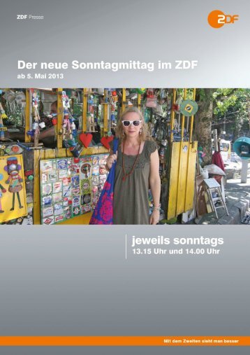 Der neue Sonntagmittag im ZDFPDF-Datei 891kb - ZDF Presseportal
