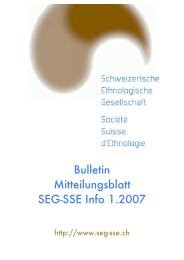 Bulletin Mitteilungsblatt SSE-SEG Info 2006-2 - SociÃ©tÃ© Suisse d ...