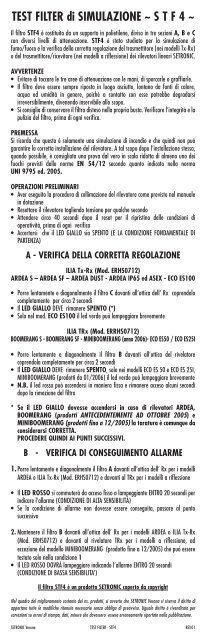 TEST FILTER STF4 - Setronic Verona