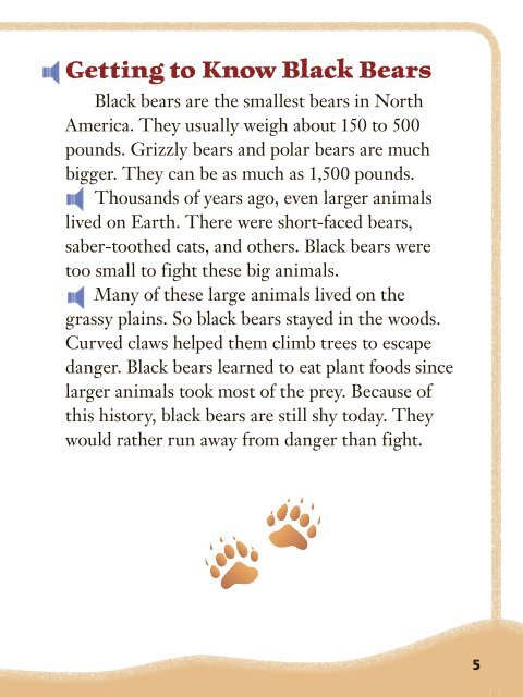 Lesson 7:Black Bears