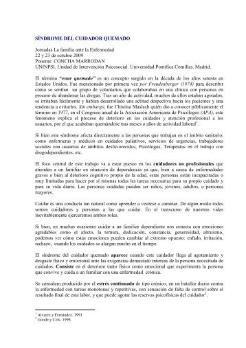 Pasar a PDF. Sindrome Cuidador Quemado - UPCO