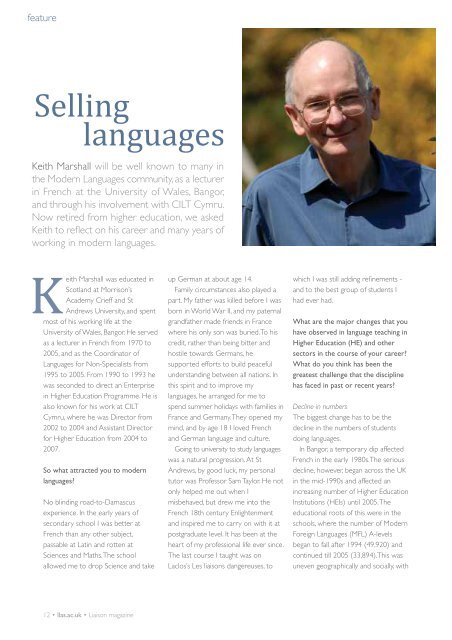 Liaison Magazine - LLAS Centre for Languages, Linguistics and ...