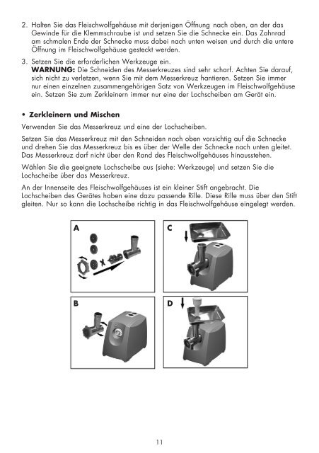 Design Fleischwolf Pro M - Onyougo.