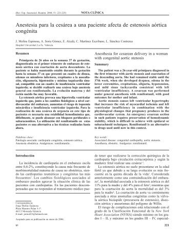 Texto completo PDF - Sociedad EspaÃ±ola de AnestesiologÃ­a ...