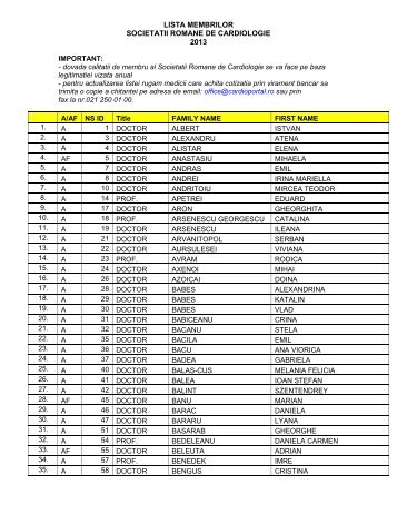 lista membrilor src - Cardioportal