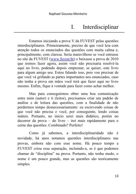 Download (e-book) do livro Vencendo a 1a. Fase em ... - Vestibular1