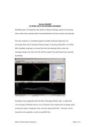 WinDes DRAWNET 3D MODEL BUILD FOR ... - Micro Drainage