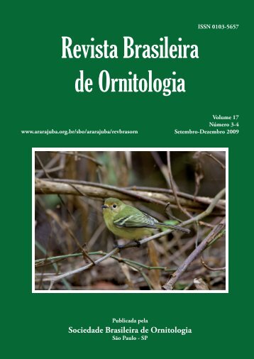 art01 - yabe.indd - Sociedade Brasileira de Ornitologia