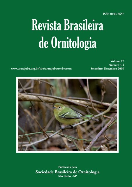 art01 - yabe.indd - Sociedade Brasileira de Ornitologia