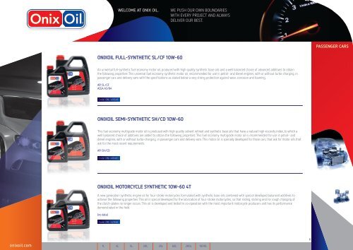 INFINITELY LUBRICATING - Onix Oil