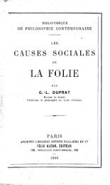 les causes sociales de la folie