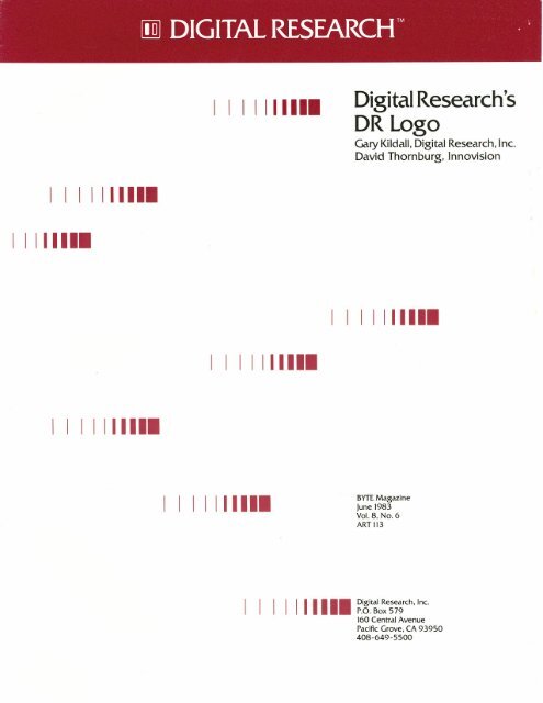Digital Research's DR Logo