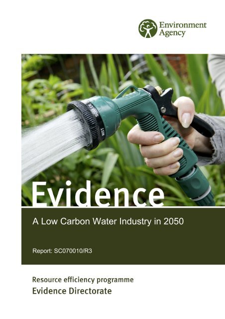 A Low Carbon Water Industry in 2050 - Environment Agency