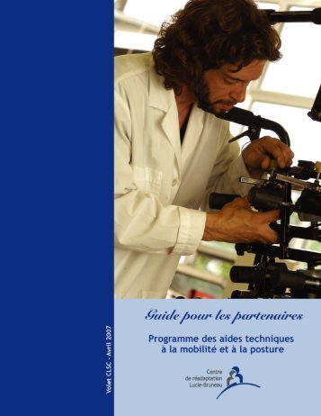 Guide des partenaires - volet CLSC - Centre de rÃ©adaptation Lucie ...