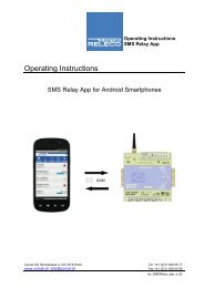 SMS Relay â Betriebsanleitung - Comat AG