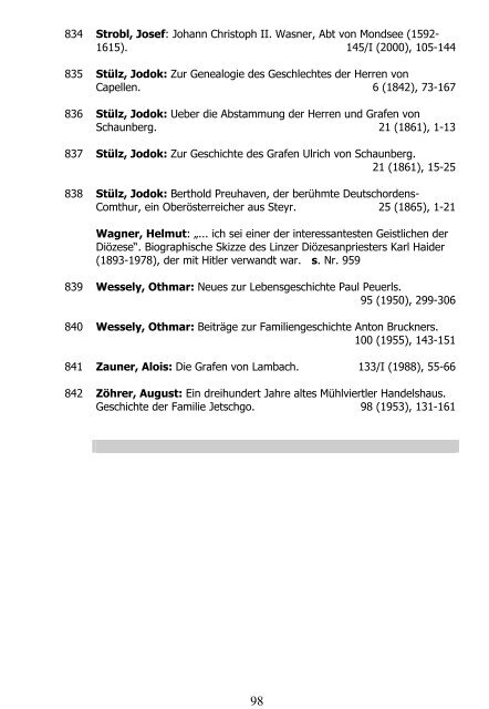 Register zu den Bänden 1 (1835) - 150 (2005) des Jahrbuches