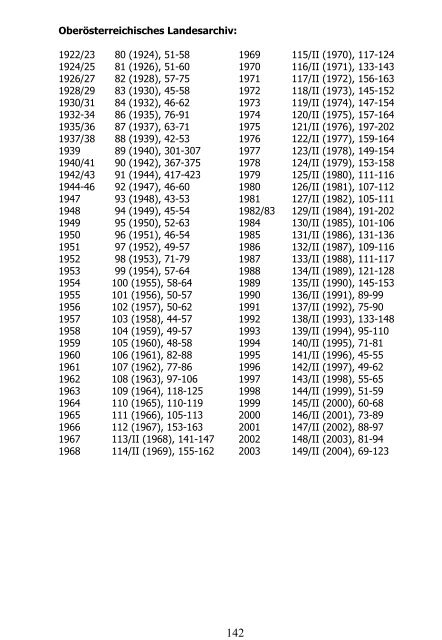 Register zu den Bänden 1 (1835) - 150 (2005) des Jahrbuches