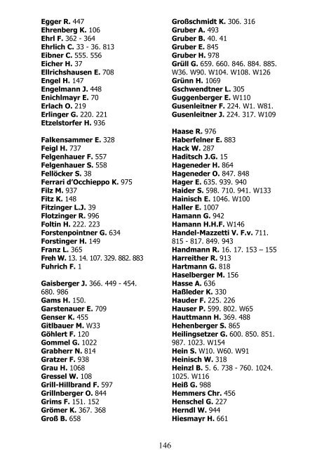 Register zu den Bänden 1 (1835) - 150 (2005) des Jahrbuches