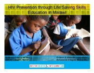 HIV Prevention through Life Saving Skills Education in Malawi