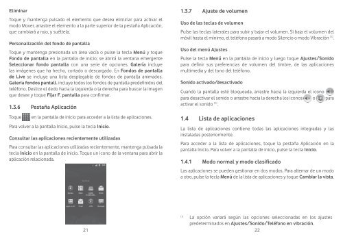 User manual Vodafone Smart II