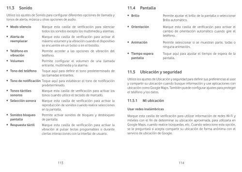 User manual Vodafone Smart II