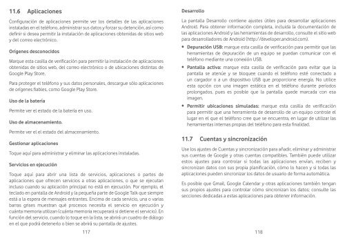 User manual Vodafone Smart II